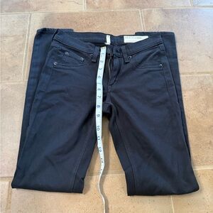 Rag and bone skinny jeans size 24 black